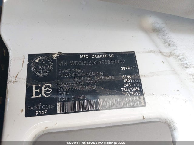 WD3BE8DC4E5850912 Mercedes-Benz mg3+mh5 (epa/14)