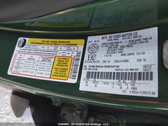 Ford gtdi 2025 3FMCR9DA1SRE50720 Image 18