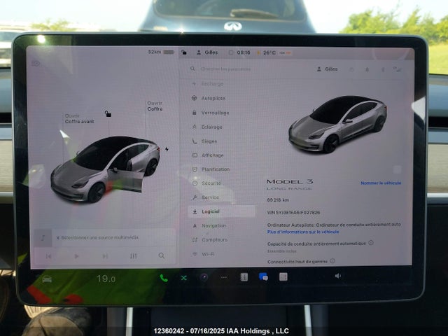5YJ3E1EA6JF027826 Tesla MODEL 3