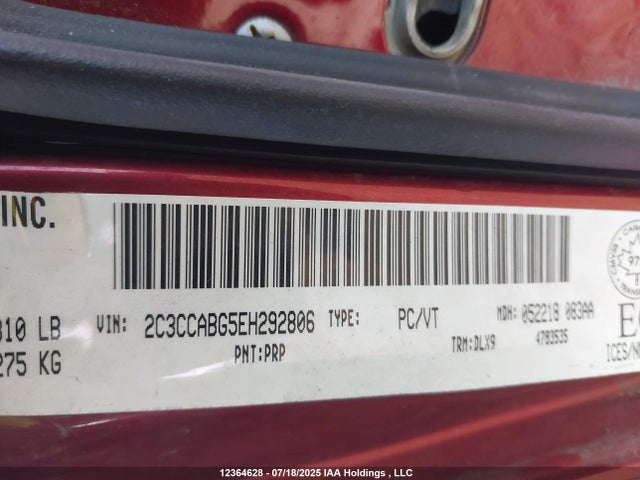12364628 :رقم المزاد ، 2C3CCABG5EH292806 vin ، 2014 Chrysler 300 S مزاد بيع