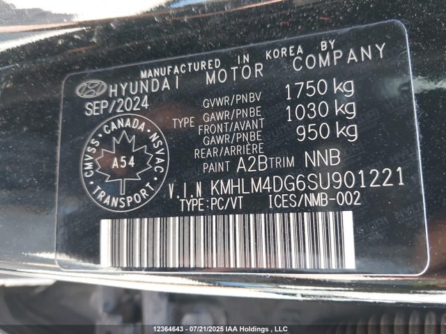 Hyundai mpi nu pe 2025 KMHLM4DG6SU901221 Image 9