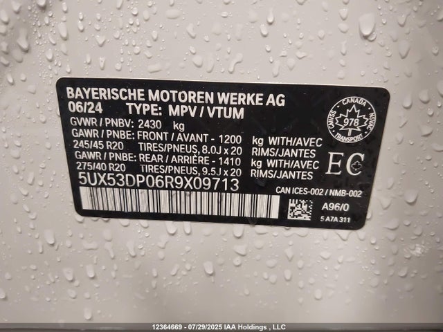 5UX53DP06R9X09713 BMW X3
