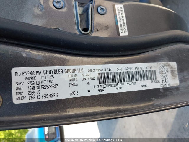 3C4PDCCG8ET223345 Dodge Journey
