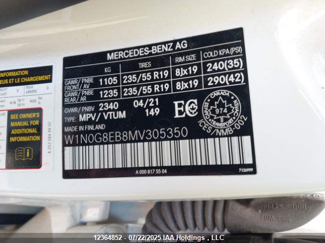 W1N0G8EB8MV305350 Mercedes-Benz m264