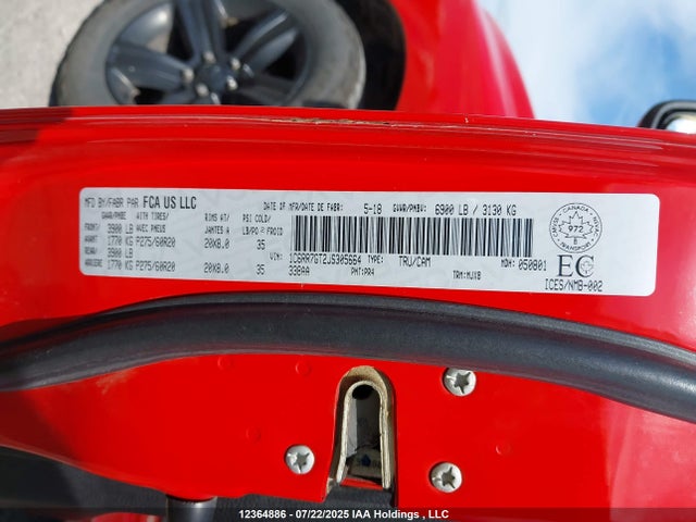 RAM 1500 2018 1C6RR7GT2JS305664 Image 17