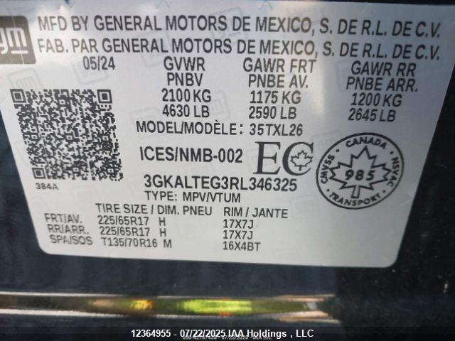 3GKALTEG3RL346325 GMC lsd