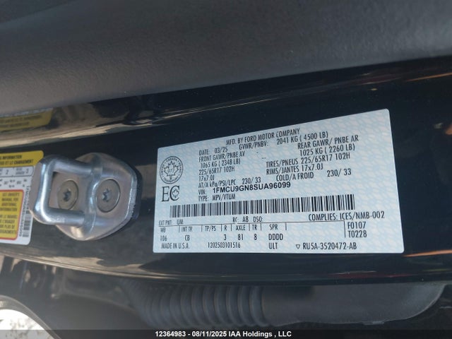 Ford dragon gtdi 2025 1FMCU9GN8SUA96099 Image 9
