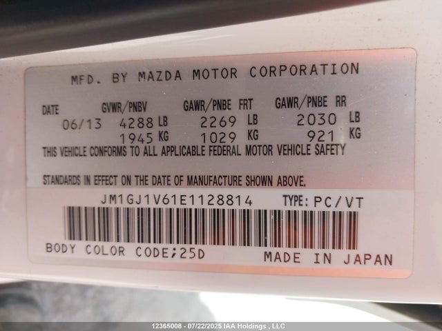 JM1GJ1V61E1128814 Mazda py