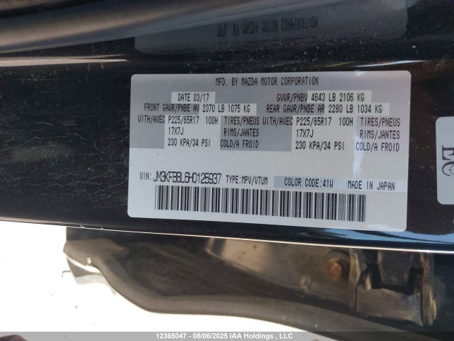JM3KFBBL6H0125937 Mazda py