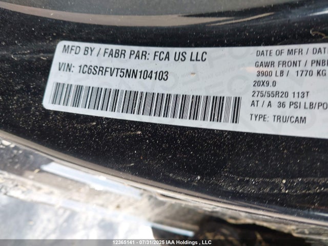 RAM 1500 2022 1C6SRFVT5NN104103 Image 18