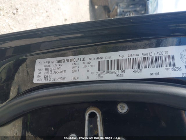 3C6UR5DJ5FG500917 RAM 2015