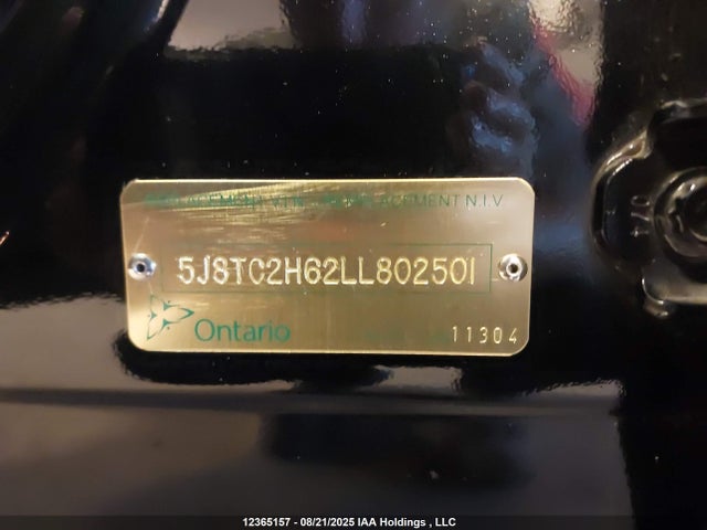 5J8TC2H62LL802501 Acura k20c4