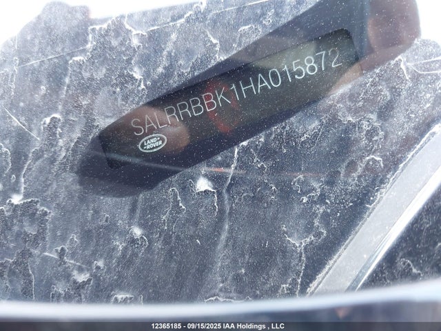 SALRRBBK1HA015872 Land Rover td6 lev3 lev160