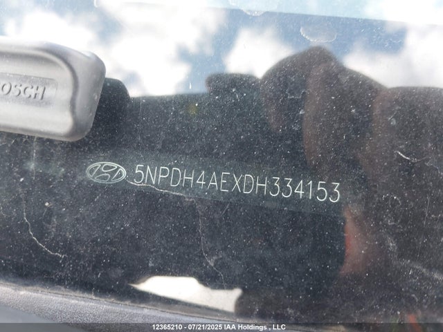 2013 Hyundai Elantra Gls/limited მანქანა იყიდება აუქციონზე, vin: 5NPDH4AEXDH334153, აუქციონის ნომერი: 12365210