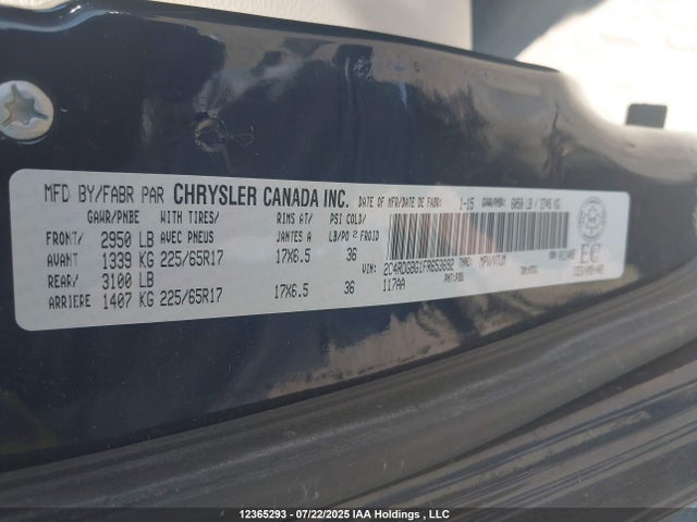 Dodge 2015 2015 2C4RDGBG1FR653692 Image 9