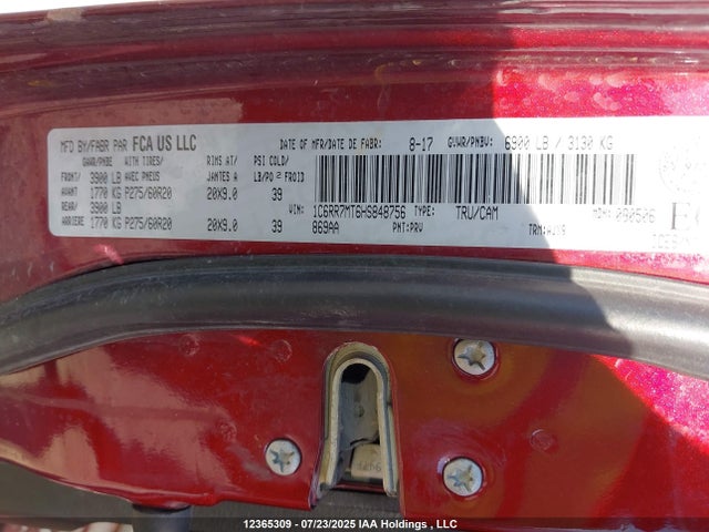 RAM 1500 2017 1C6RR7MT6HS848756 Image 9