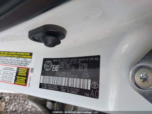 2T1BURHE7GC636416 Toyota 2zr-fe
