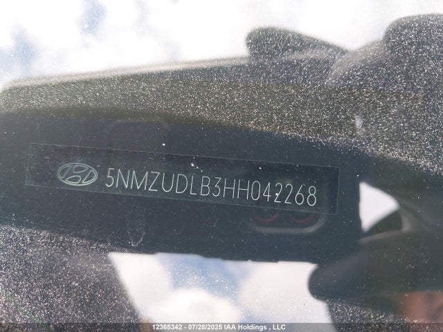 5NMZUDLB3HH042268 Hyundai gdi theta ii