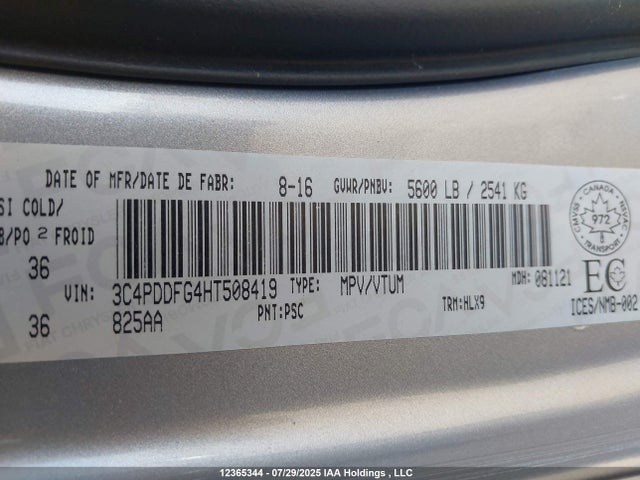 3C4PDDFG4HT508419 Dodge 2017