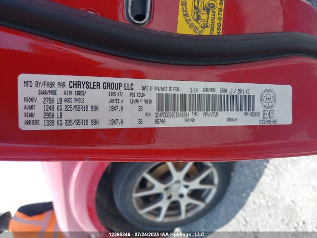 3C4PDDEG8ET248894 Dodge 2014