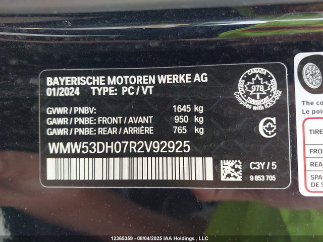 WMW53DH07R2V92925 Mini 2024