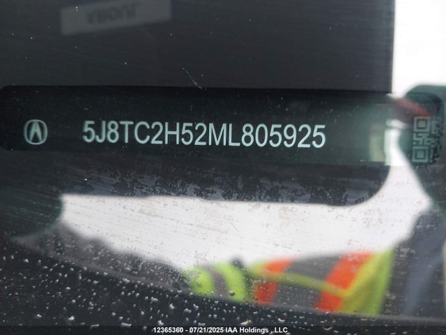 5J8TC2H52ML805925 Acura k20c4