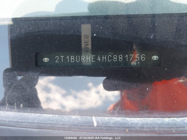 2T1BURHE4HC881756 Toyota 2zr-fe