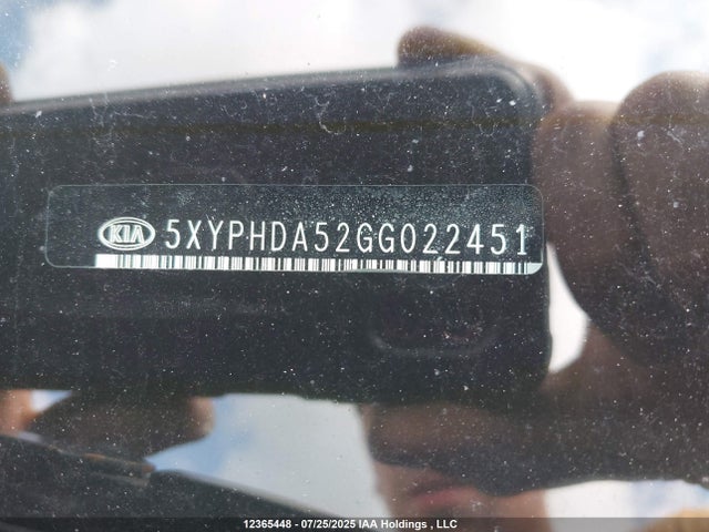 KIA dohc gdi lambda ii 2016 5XYPHDA52GG022451 Image 18