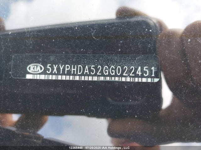 KIA dohc gdi lambda ii 2016 5XYPHDA52GG022451 Image 19