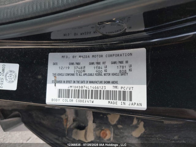 Mazda pe 2020 JM1DKDB74L1466123 Image 9