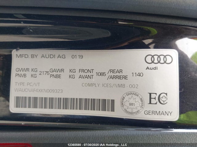 Audi S4 2019 WAUCNAF4XKN009323 Image 9
