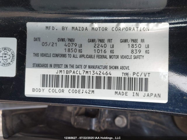 JM1BPACL7M1342464 Mazda py