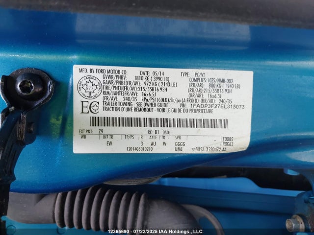 Ford Focus 2014 1FADP3F27EL315073 Image 18