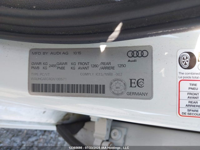 WAUHGAFC4GN100571 Audi A6 3.0t Technik