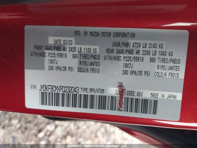 JM3KFBCMXP0232043 Mazda pyud