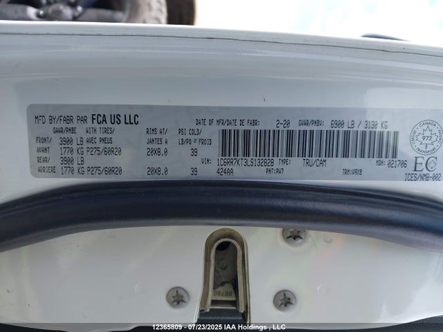 RAM 1500 2020 1C6RR7KT3LS132828 Image 9