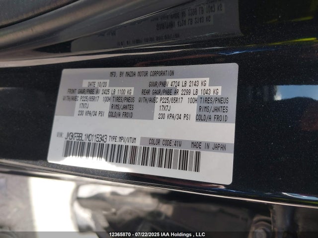 JM3KFBBL1M0115343 Mazda py