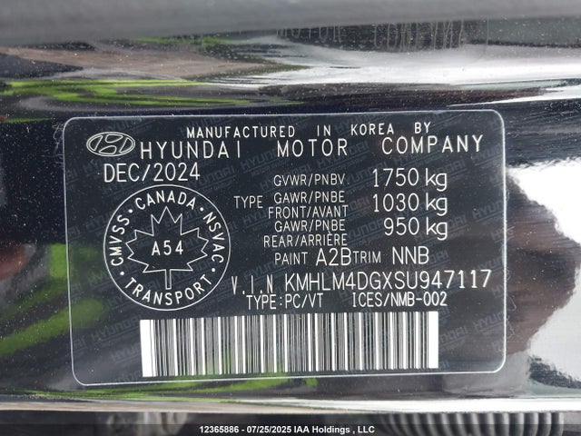 KMHLM4DGXSU947117 Hyundai mpi nu pe