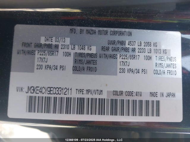 JM3KE4CY9E0331211 Mazda py