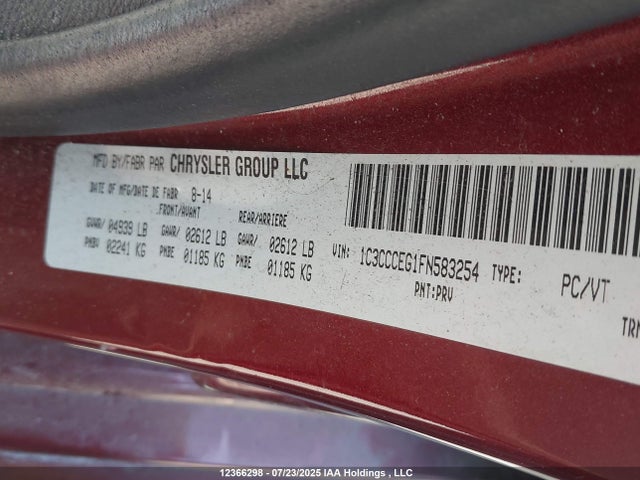 1C3CCCEG1FN583254 Chrysler 200