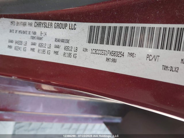 1C3CCCEG1FN583254 Chrysler 200