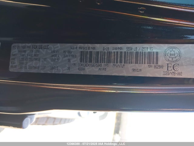 1C4HJXEN1KW675949 Jeep 2019