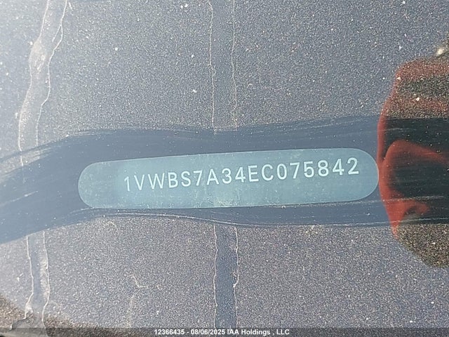 1VWBS7A34EC075842 Volkswagen Passat