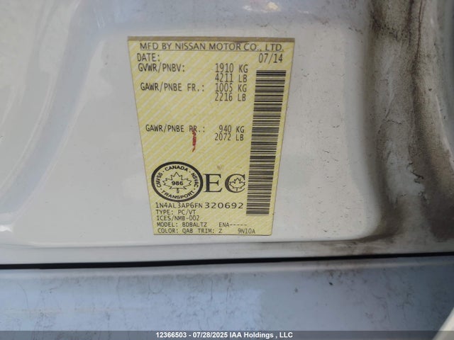 1N4AL3AP6FN320692 Nissan 2015