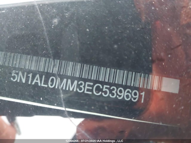 5N1AL0MM3EC539691 Infiniti 2014