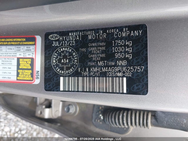 KMHLM4AG9PU625757 Hyundai mpi nu pe