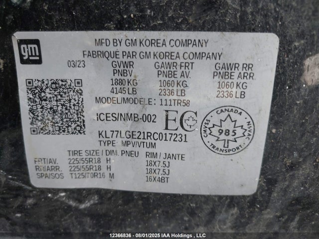 Chevrolet lih 2024 KL77LGE21RC017231 Image 9