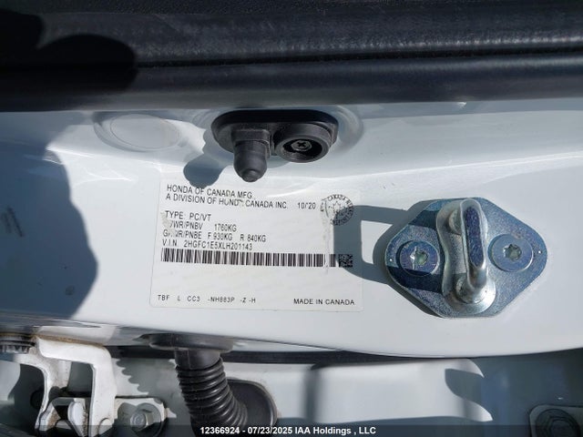 2HGFC1E5XLH201143 Honda l15b7