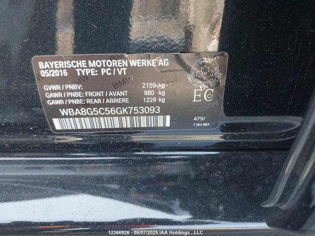 WBA8G5C56GK753093 BMW 328I