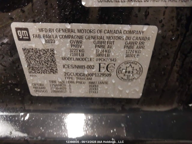 2GCUDGED0P1129509 Chevrolet l84